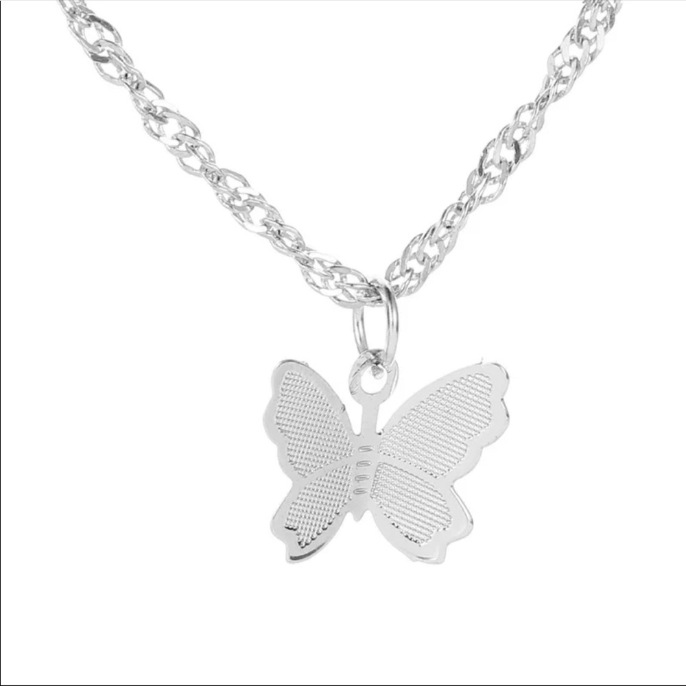2/$10 NEW! Vintage Butterfly Pendant Necklace Dainty Boho Cute - Picture 5 of 7